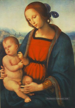 Vierge à l’Enfant 1501 Renaissance Pietro Perugino Peinture à l'huile